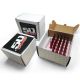 12x1.5mm Extended Spike Lug Nuts - Acorn Taper - 50 Caliber Racing - 24 Pack for 6 Lug Vehicles - Red Finish