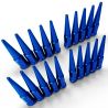 12x1.25mm Extended Spike Lug Nuts - Acorn Taper - 50 Caliber Racing - 20 Pack for 5 lug cars - Blue