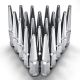 12x1.25mm Extended Spike Lug Nuts - Acorn Taper - 50 Caliber Racing - 20 Pack for 5 lug cars - Chrome