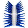 12x1.25mm Extended Spike Lug Nuts - Acorn Taper - 50 Caliber Racing - 24 Pack for 6 lug cars - Blue