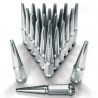 12x1.25mm Extended Spike Lug Nuts - Acorn Taper - 50 Caliber Racing - 24 Pack for 6 lug cars - Chrome