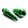 12x1.25mm Extended Spike Lug Nuts - Acorn Taper - 50 Caliber Racing - Green