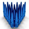 14x1.5mm Extended Spike Lug Nuts - Acorn Taper - 50 Caliber Racing - Pack of 20 fpr 5 Lug Vehicles - Blue
