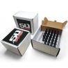 14x2.0 Extended Spike Lug Nuts - Acorn Taper - 50 Caliber Racing - Set of 24 For F150 6 Lug Trucks - Black
