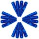 1/2 Inch Extended Spike Lug Nuts - Acorn Taper - 50 Caliber Racing - Pack of 16 For 4 Lug Vehicles - Blue