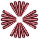 1/2 Inch Extended Spike Lug Nuts - Acorn Taper - 50 Caliber Racing - Pack of 20 For 5 Lug Vehicles - Red