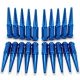 1/2 Inch Extended Spike Lug Nuts - Acorn Taper - 50 Caliber Racing - Pack of 20 For 5 Lug Vehicles - Blue