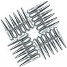 1/2 Inch Extended Spike Lug Nuts - Acorn Taper - 50 Caliber Racing - Pack of 24 For 6 Lug Vehicles - Chrome