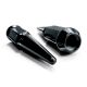 1/2 Inch Extended Spike Lug Nuts - Acorn Taper - 50 Caliber Racing - Black