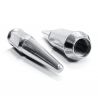 1/2 Inch Extended Spike Lug Nuts - Acorn Taper - 50 Caliber Racing - Chrome
