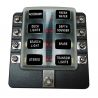 8 Way 12V Circuit Fuse Block - LED Indicators - Ring Terminals