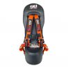RZR XP900 Bump Seat with Racing Latch Style Harness - Orange Straps