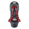 RZR XP900 Bump Seat with Racing Latch Style Harness - Red Straps