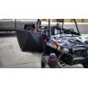 50 Caliber Racing RZR Doors with Slam Latches - Aluminum Panels on Black Frame