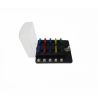10 Way 12V Circuit Fuse Block - LED Indicators - Ring Terminals