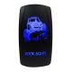 "Rock Lights" with RZR - On/Off Rocker Switch Laser Etched Design Waterproof with Blue LED Illumination