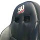 XP1000 Bucket Seat with Embroidered 50 Caliber Racing Logo and Harness Pass Through Holes