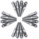 10x1.25 Extended Spike Lug Nuts - 60 Degree Taper Seat – Fits conical seat oem and aftermarket wheels – Chrome Finish