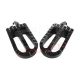 50 Caliber Racing Oversized Foot Pegs For Honda Pit Bikes Z50 CRF50 XR50 CRF70 XR70 Black Finish