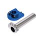 Billet Twist Throttle for all Pit Bikes and Dirt Bikes Blue  Anodized