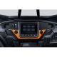 Polaris Ride Command Center Dash Panel - Orange Madness - Shown Installed	