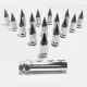 Tapered Splined Lug Nuts Chrome with Removable Spike  - 10 x 1.25mm Thread Pitch