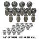 4 Link Rod End Kit - 5/8 Chromoly Heim - 1.25 OD .095 Wall Round Tubing WITH Spacers
