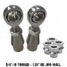 5/8 Panhard Bar Fabrication Kit - 5/8-18 Chromoly Heims - 1.25" OD .095 Wall WITH Spacers