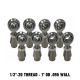 4 Link Rod End Kit - 1/2" Chromoly Heim - 1" OD .095 Wall Round Tubing Without Spacers 