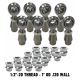 4 Link Rod End Kit - 1/2" Chromoly Heim - 1" OD .120 Wall Round Tubing WITH Spacers 