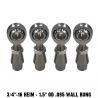 3/4-16 Sway Bar Link Rod End Kit - 1.5" OD .095 Wall Round Tubing - Without Spacers