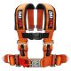 50 Caliber Racing Universal 4 Point Safety Harness with 3" Wide Straps Orange Color	