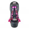 50 Caliber Racing Rear Bump Seat with 2" Safety Harness for Kawasaki Teryx 4 Seater - Pink Harness