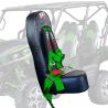 Teryx4 Bump Seat & 4 Point Harness Racing Latch Style - Green Straps 