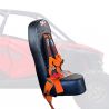 RZR PRO XP Bump Seat with Racing Latch Style Harness - Orange Straps 