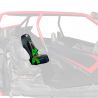 RZR PRO XP 4 Rear Bump Seat & GREEN 4 Point Safety Harness