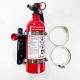 Quick Release Fire Extinguisher Mount with stainless latch pins will not corrode or sieze