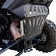 RZR Turbo R Vented Exhaust Cover - Black powdercoat frame with honeycomb mesh