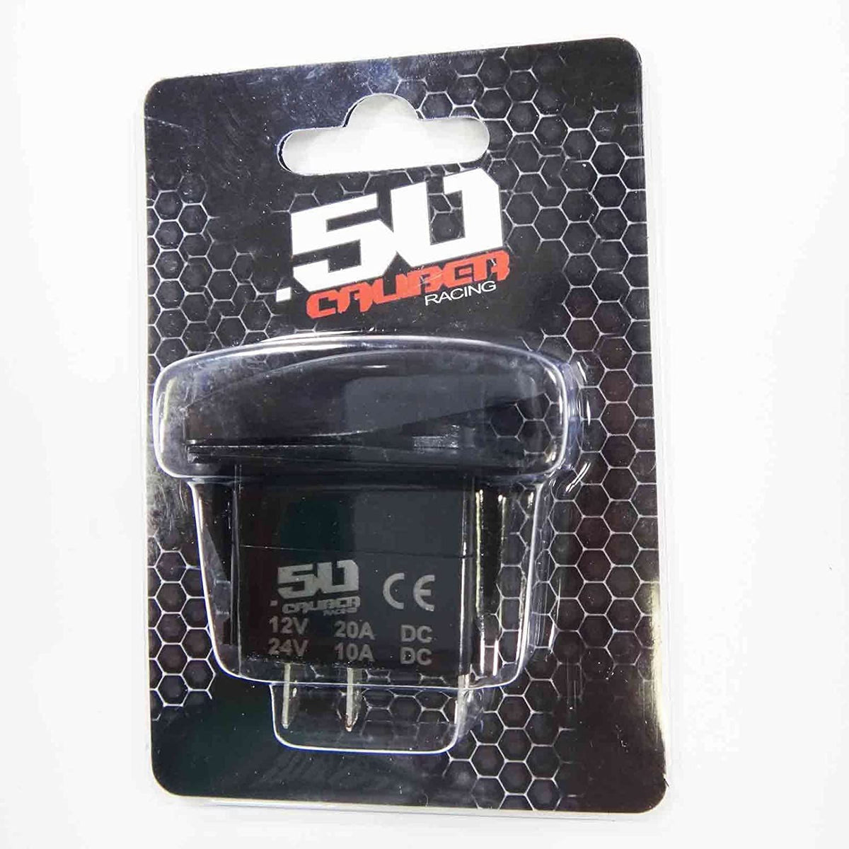 12V Rocker Switch ON/OFF LED Backlit Marine Grade | 50 Caliber Racing ON/OFF Waterproof Rocker Switch IP67 Marine Grade
