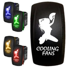 Cooling Fans - 12V On/Off Rocker Switch Sexy Design | Sexy "Cooling Fans" On/Off Rocker Switch Sexy Design Waterproof LED Illumination 