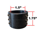 1.5" OD Steel Tube Clamp for UTV Roll Cage | Split Collar Tube Clamp for 1.5" Round Tubing - for Fabricating Bolt-on Accessories