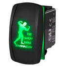 Green | "This Switch Turns Something On" Strongman On/Off Rocker Switch Waterproof