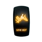 Orange | Waterproof On/Off Rocker Switch Sexy Design "Dome Light" with Orange LED Illumination	