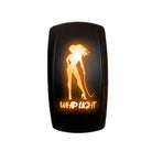 Orange | Waterproof On/Off Rocker Switch Sexy Design "Whip Light" with Orange LED Illumination	