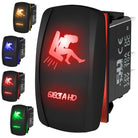 Eject A Ho - 12V On/Off Rocker Switch - Sexy Design | “Eject A Ho” sexy silhouette waterproof on/off rocker switch – marine grade carling style design available in multiple LED color