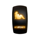 Orange | Waterproof On/Off Rocker Switch Sexy Design "No Fat Chicks" with Orange LED Illumination	