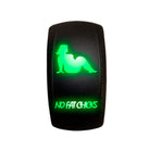 Green | Waterproof On/Off Rocker Switch Sexy Design "No Fat Chicks" with Green LED Illumination	