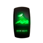 Green | "Rock Lights" - Sexy Girl On/Off Rocker Switch Laser Etched Design Waterproof with Green LED Illumination	