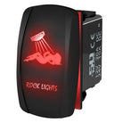 Red | "Rock Lights" - Sexy Girl On/Off Rocker Switch Laser Etched Design Waterproof with Red LED Illumination	