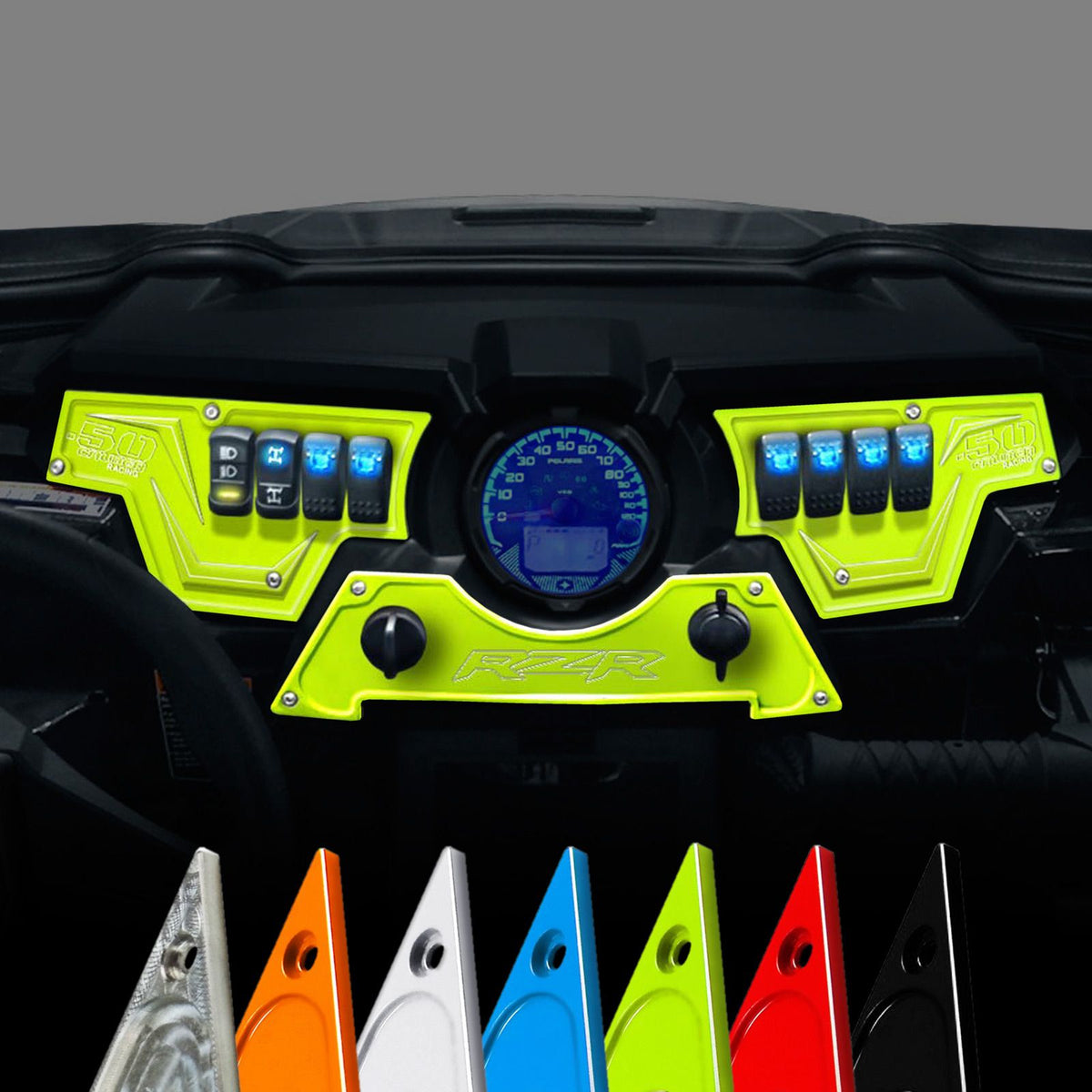 RZR Billet Dash Switch Panel Kit 8 Hole | Cover Image